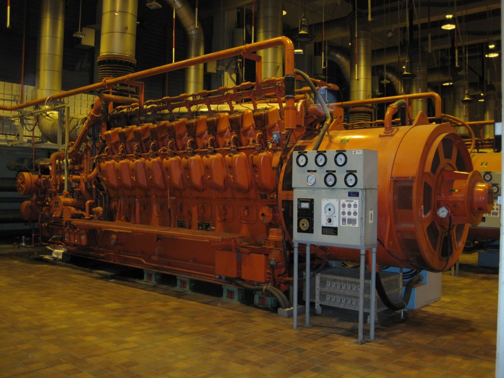 ALCO 18-251 V18 engine used as a backup generator at a wastewater plant in Montreal   Montreal_power_backup